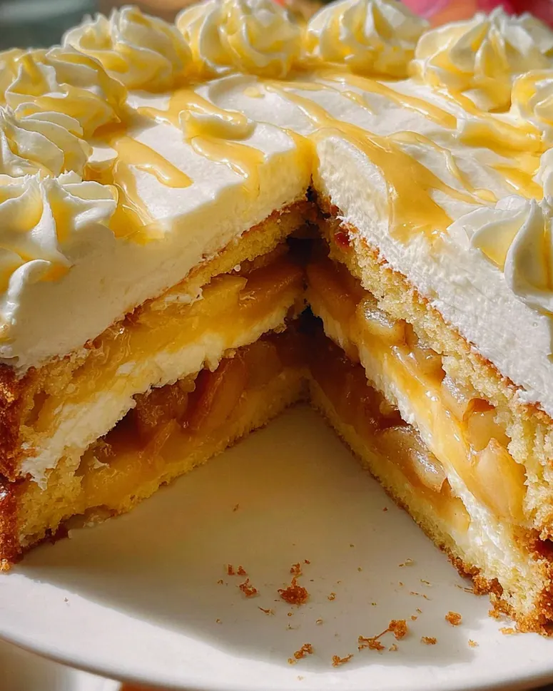 Apfeltorte mit Eierlikörcreme