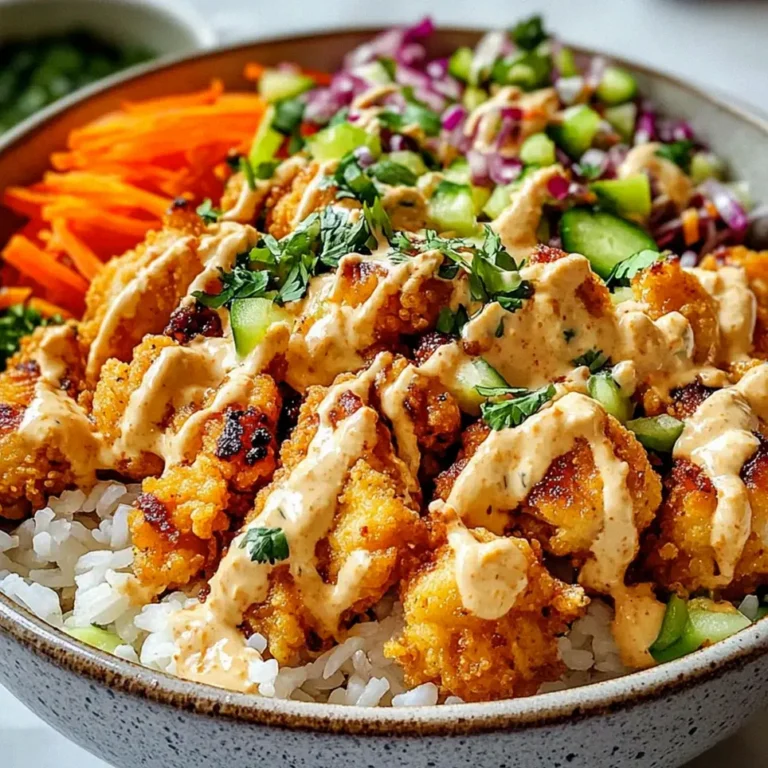 Bang Bang Hühnchenschüssel für schnelles Abendessen