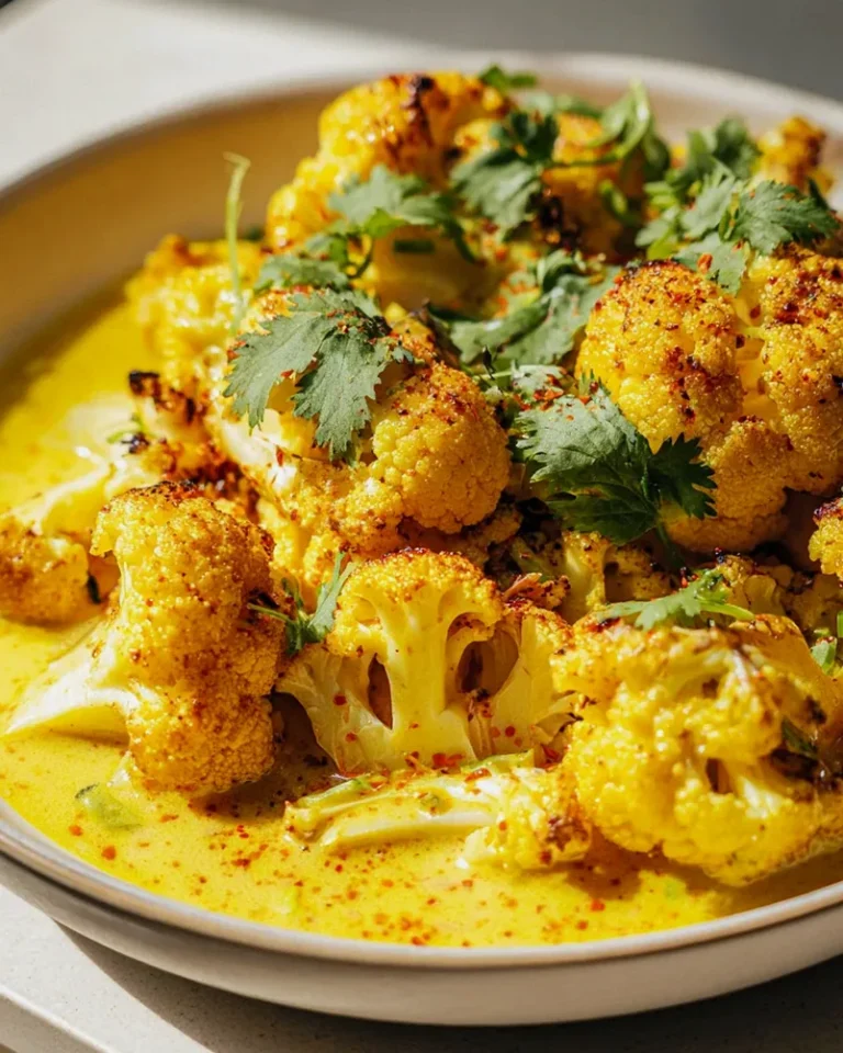 Blitzschnelles Blumenkohl Curry aus dem Backofen - Vegan!