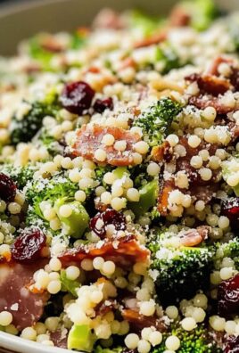 Brokkoli Perlen Crunch Salat für Tierfreunde