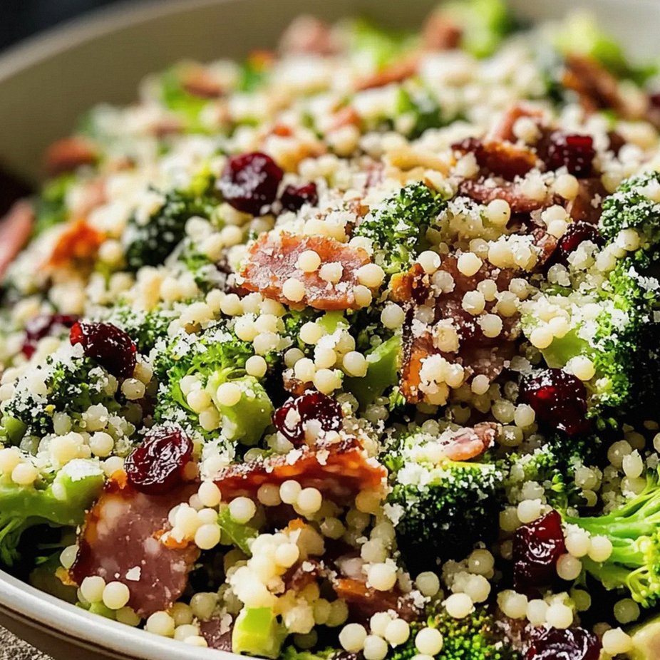Brokkoli Perlen Crunch Salat für Tierfreunde