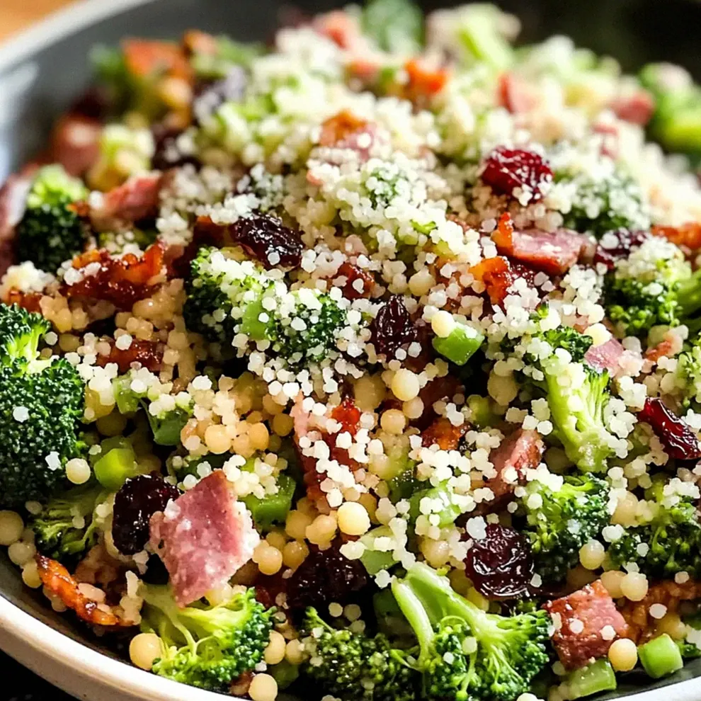 Brokkoli Perlen Crunch Salat für Tierfreunde – Schritt 1