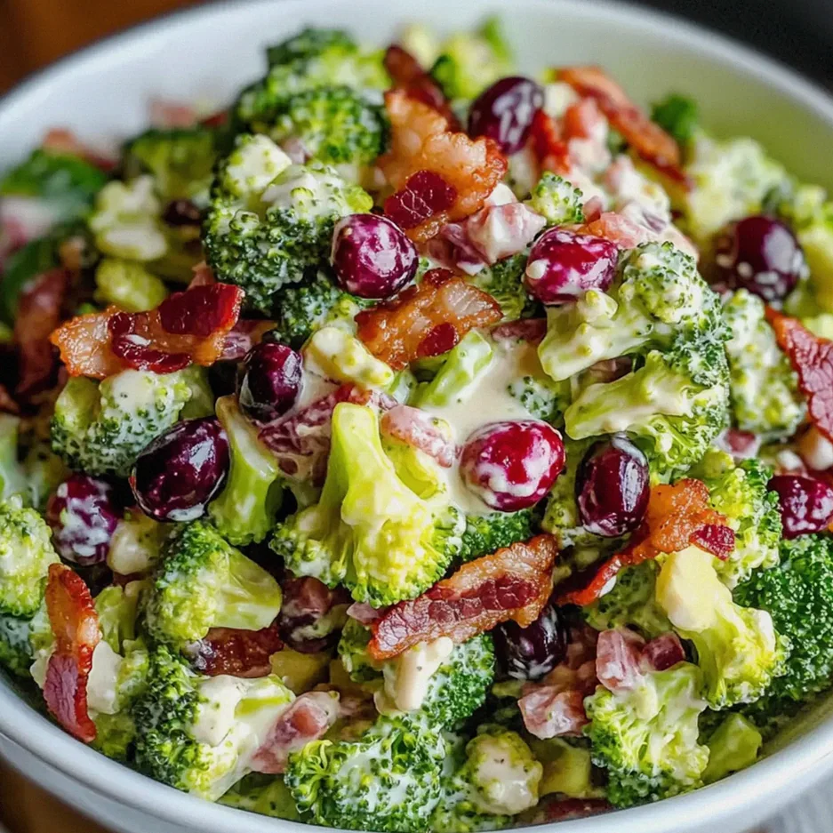 Brokkoli-Salat mit Putenspeck und Cranberries – Schritt 2
