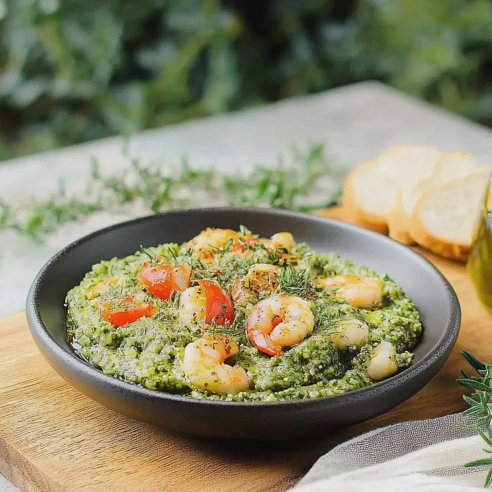 Brokkolisotto mit Garnelen und frischen Tomaten – Schritt 2