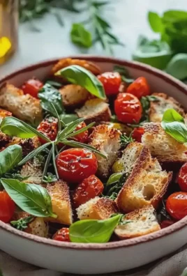 Brotsalat mit Tomaten