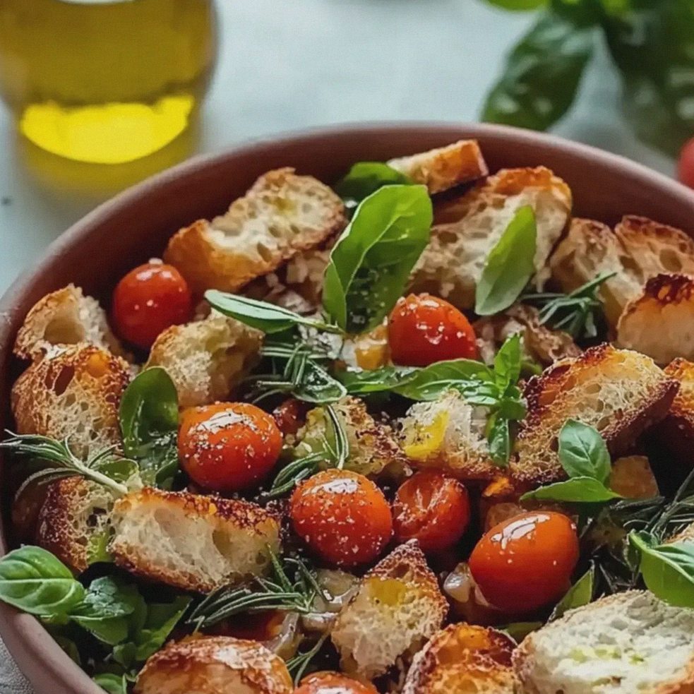 Brotsalat mit Tomaten – Schritt 2