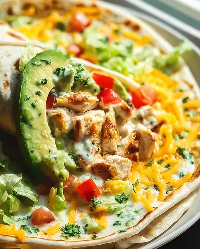 Cremige Chicken Avocado Ranch Burritos – Schnell & Lecker!