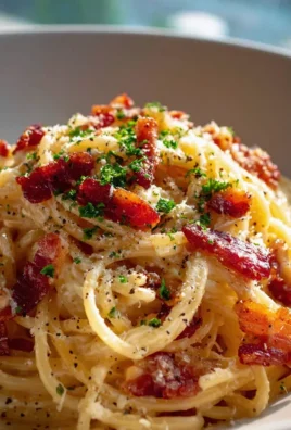 Cremige One Pot Pasta Carbonara mit feinem Rindfleisch