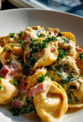 Cremige Tortellini mit Rinderschinken-Sauce – Lecker & Schnell