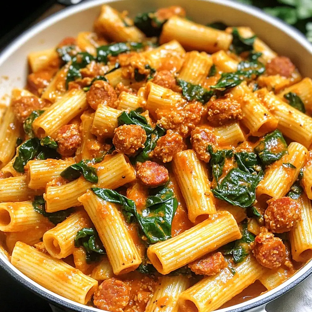 Cremige Wurst Rigatoni in 30 Minuten zubereiten – Schritt 1