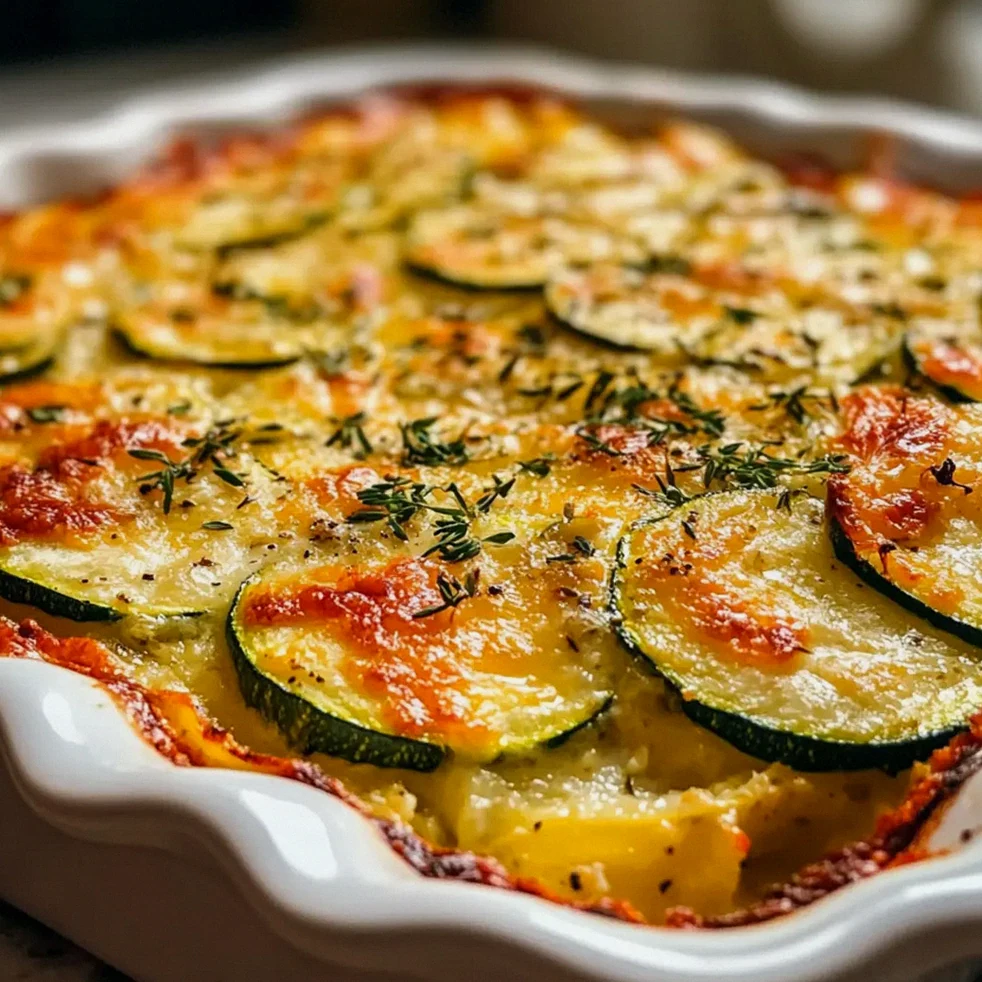 Cremiger Zucchini Auflauf für gesundes Essen zuhause
