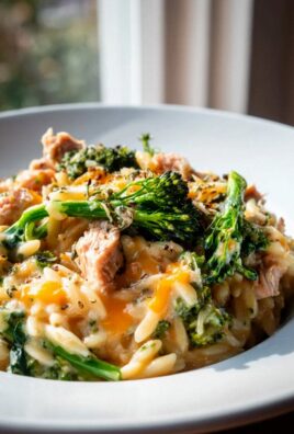 Cremiges Hähnchen Brokkoli Orzo Rezept – Schnell & Lecker