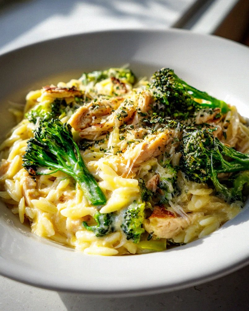 Cremiges Hähnchen Brokkoli Orzo Rezept – Schnell & Lecker – Schritt 2
