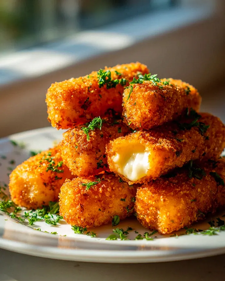 Crispy Mini Mozzarella Sticks from the Airfryer – Schritt 2