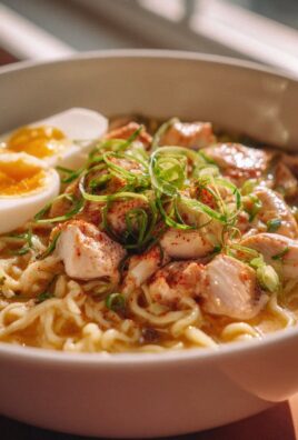 Das beste feurige Chicken Ramen mit cremiger Knoblauchsoße