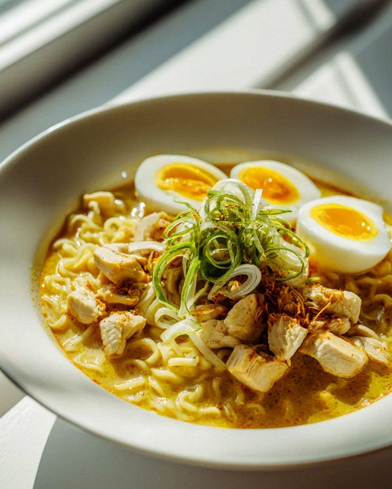 Das beste feurige Chicken Ramen mit cremiger Knoblauchsoße – Schritt 2