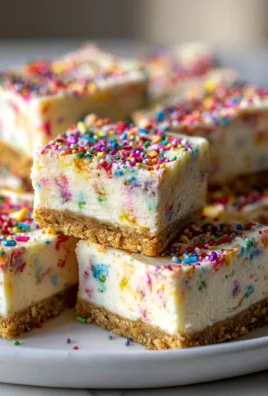 Easy Funfetti Birthday Cheesecake Bars Recipe for Celebrations