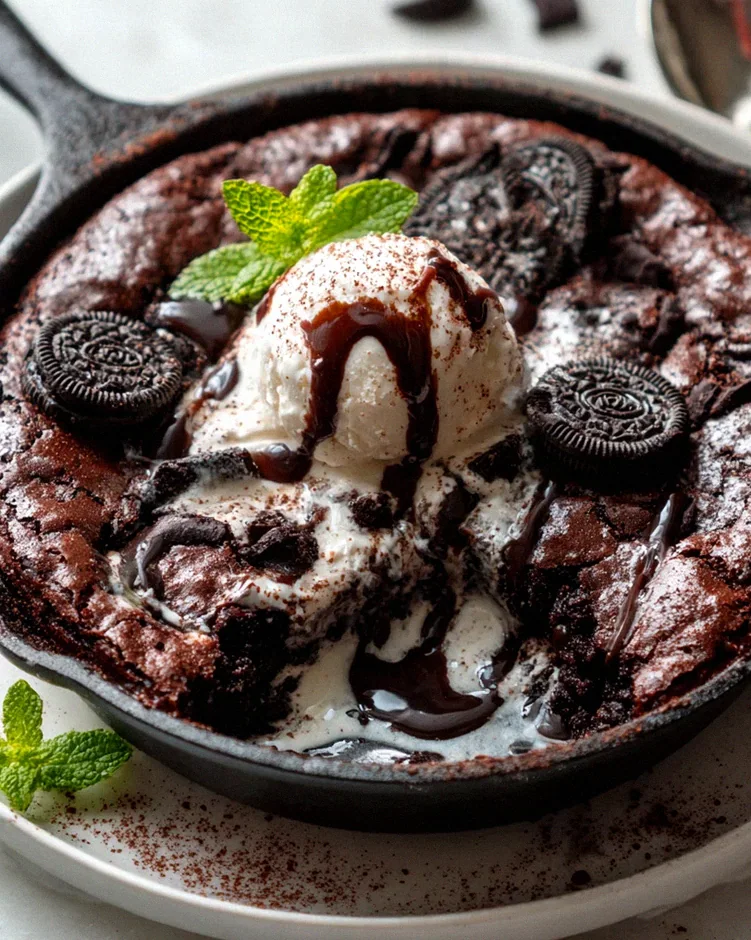 Einfaches Oreo Brownie Skillet Rezept – Schnell & unwiderstehlich!