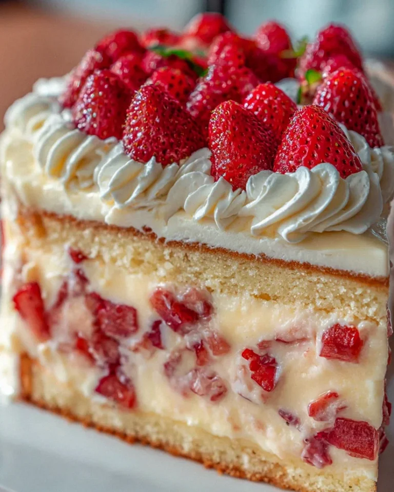 Erdbeer-Custard-Delight-Kuchen