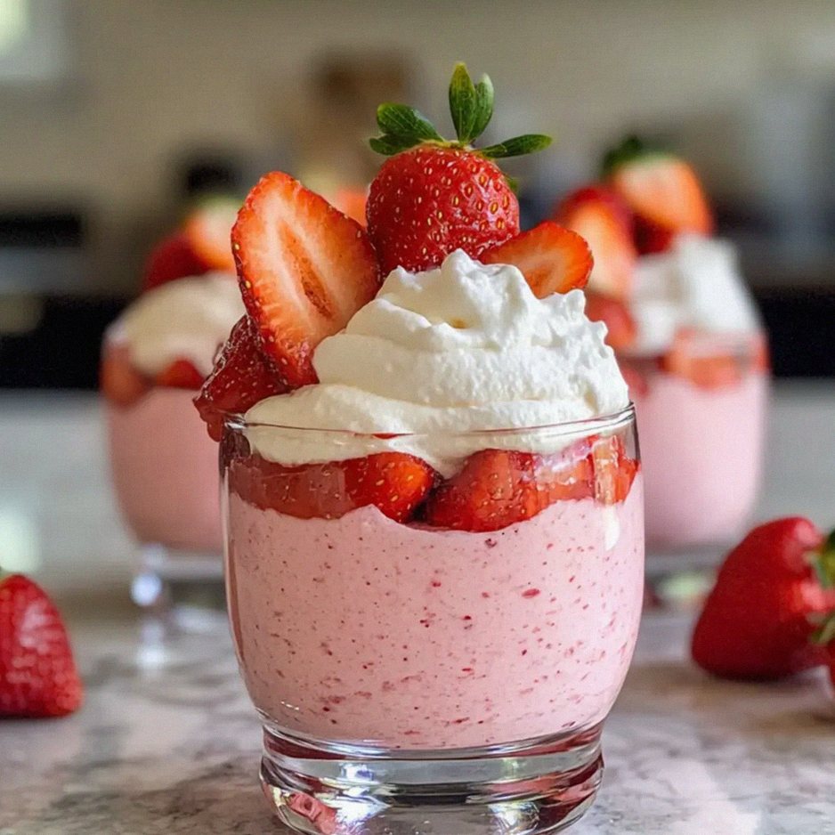 Erdbeer-Mousse in 10 Minuten – Einfach und Lecker