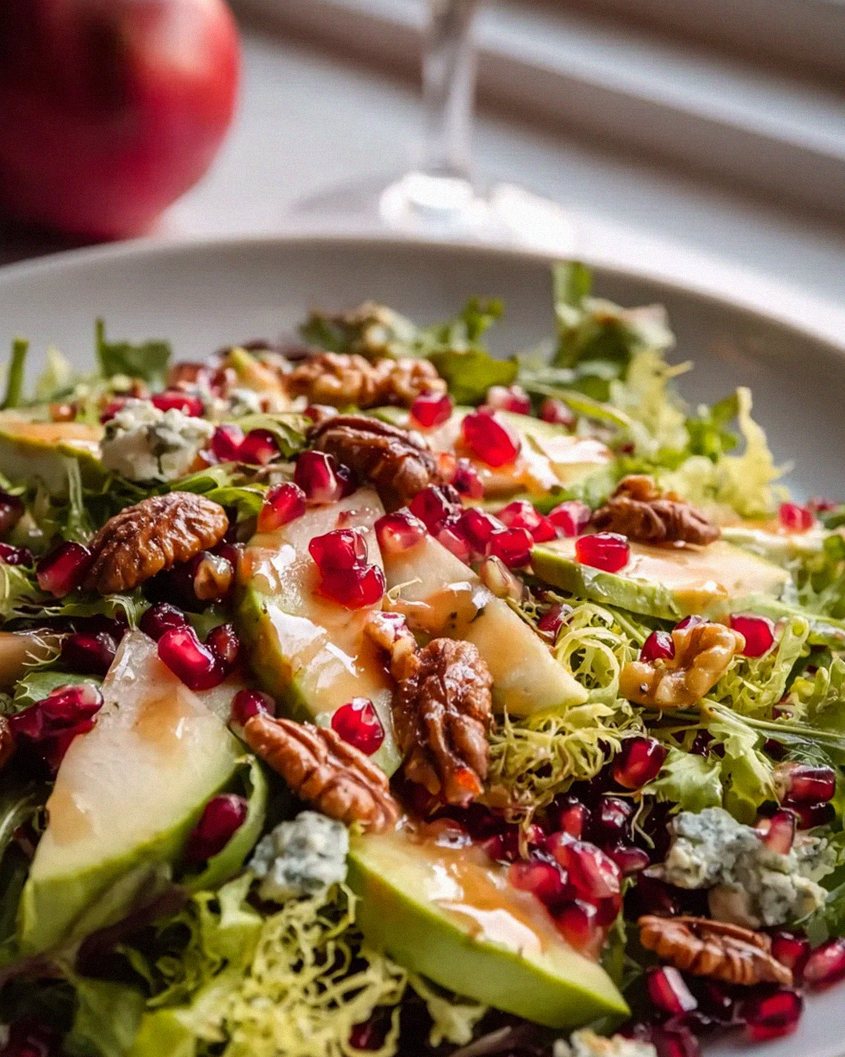 Festlicher Granatapfel Weihnachtssalat – Honig-Senf-Traum! – Schritt 2