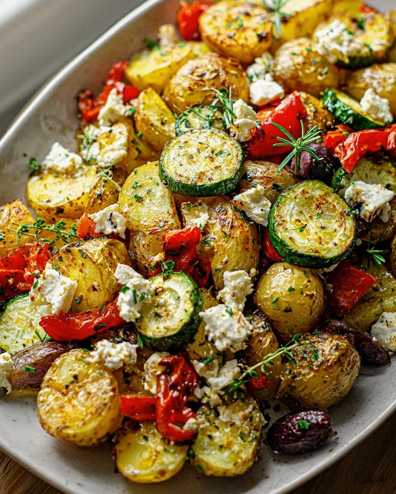 Feta Kartoffeln mit Ofengemüse – Ein köstliches Rezept!