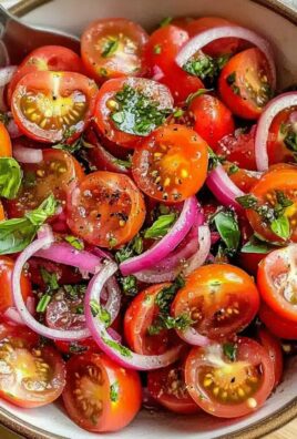 Frischer Sommer-Cherrytomaten-Salat genießen