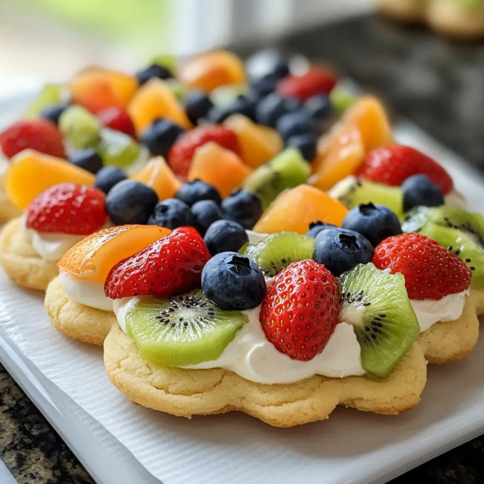 Fruchtpizza Kekse – Die süßeste Sommerleckerei