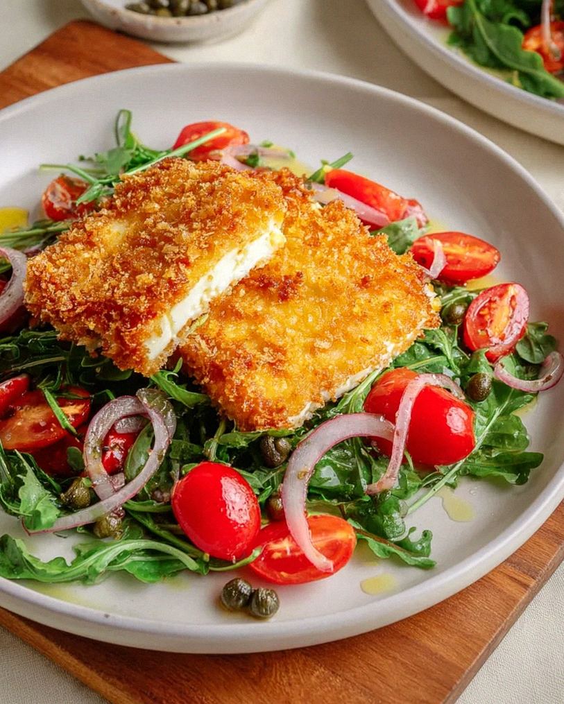 Gebackener Feta auf Rucolasalat – Ein Genuss für Feinschmecker!