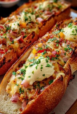 Gefüllte Ofen-Baguettes