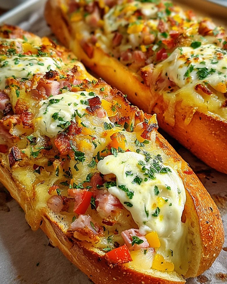 Gefüllte Ofen-Baguettes – Schritt 1