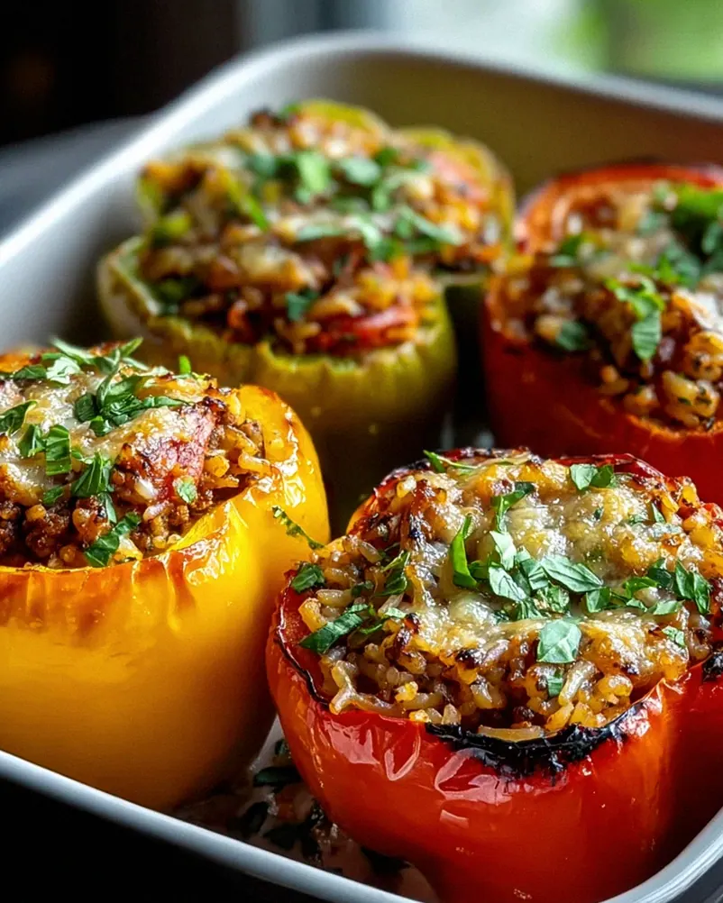 Gefüllte Paprika aus dem Airfryer – Einfaches Rezept für alle
