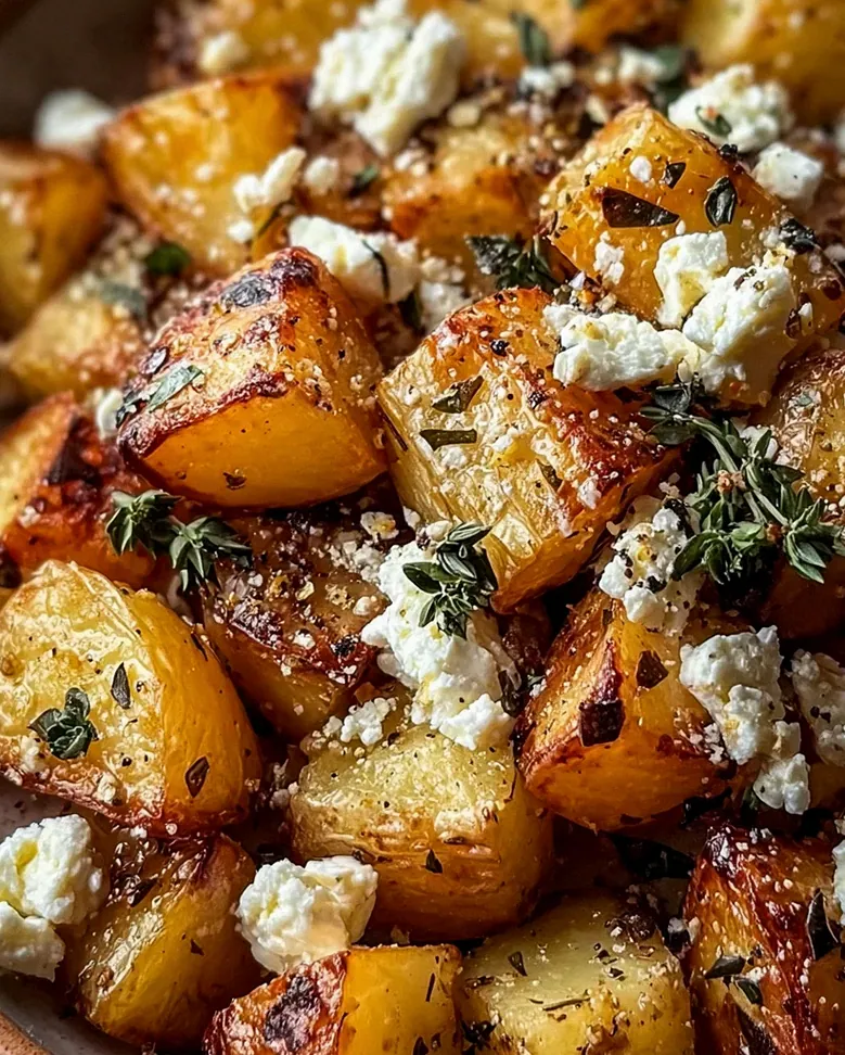 Geröstete Kartoffeln mit Feta und Knoblauch – Schritt 2