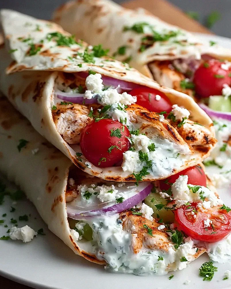 Griechische Kipwraps mit Tzatziki – Einfaches Rezept! – Schritt 2