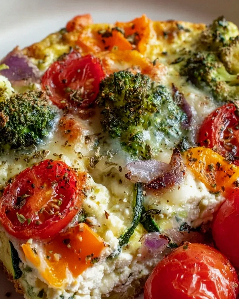 High Protein Veggie Bake mit Hüttenkäse – Lecker & Gesund