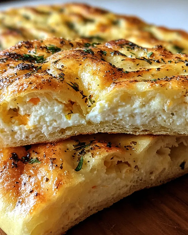Hüttenkäse Fladenbrot – Schritt 1
