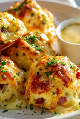 Knoblauchbutter-Bomben mit Rind und Käse