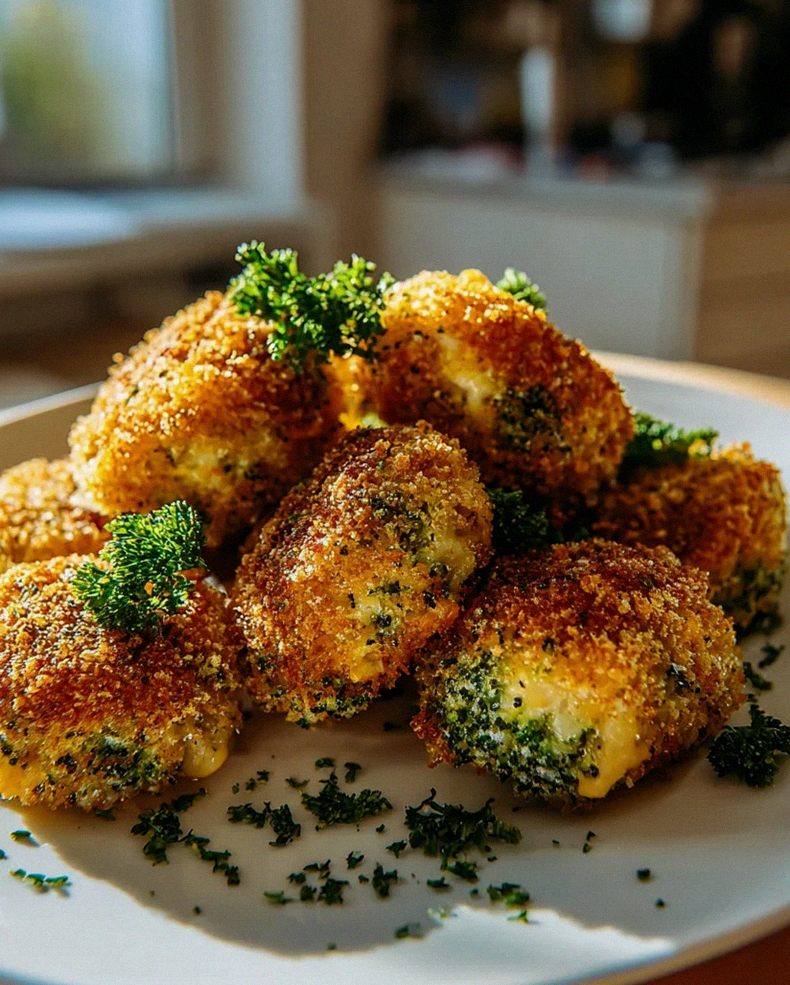 Knusprige Brokkoli-Käse-Nuggets