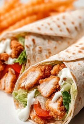 Knuspriger Chicken Ranch Snack Wrap