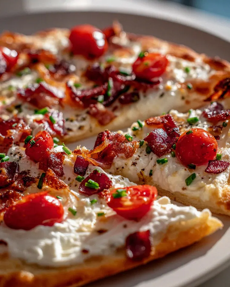 Knuspriger Flammkuchen mit Rindfleisch: Einfaches Rezept!