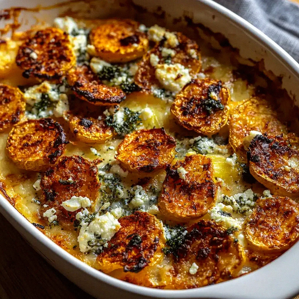 Köstliches Süßkartoffel-Gratin mit Feta – einfach unwiderstehlich!