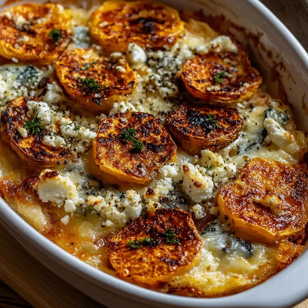 Köstliches Süßkartoffel-Gratin mit Feta – einfach unwiderstehlich! – Schritt 1
