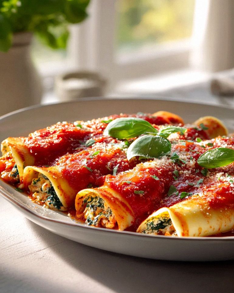 Leckere Vegetarische Cannelloni mit frischem Gemüse füllen – Schritt 2
