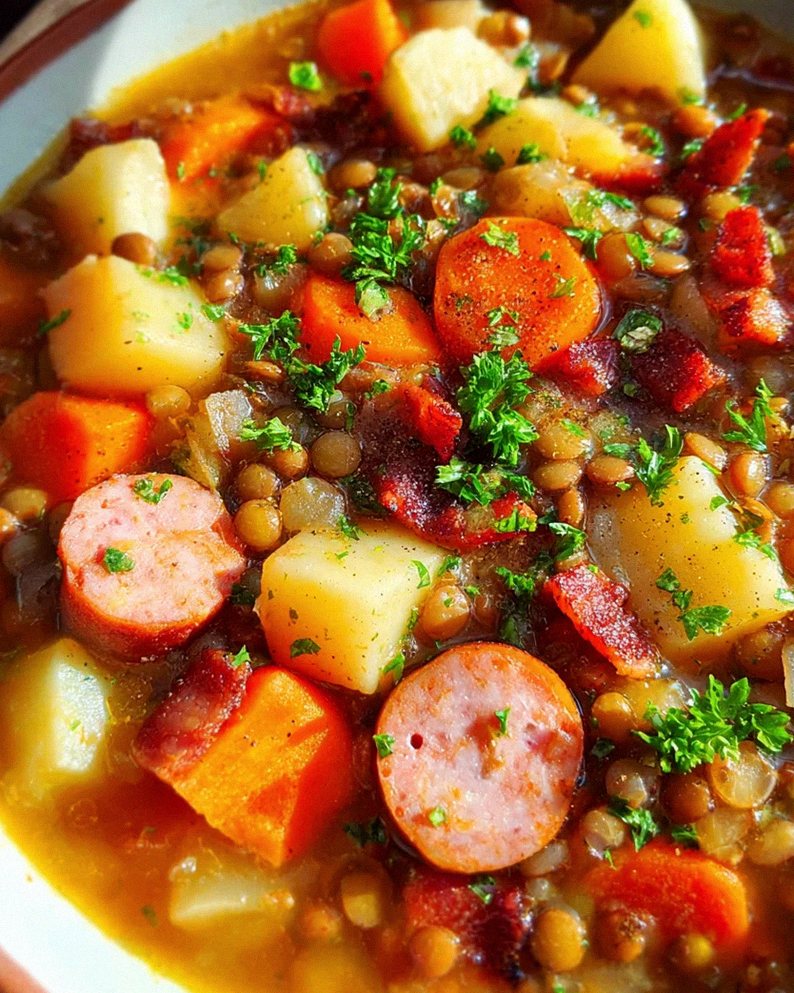 Linsensuppe Rezept klassisch – Schritt 2