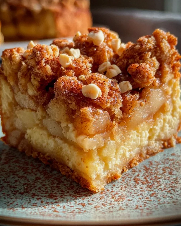 Marmorierter Apfel-Streuselkuchen mit Zimt und Nüssen