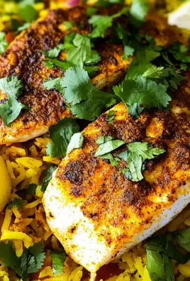 Masala Gebackener Fisch mit aromatischem Reis