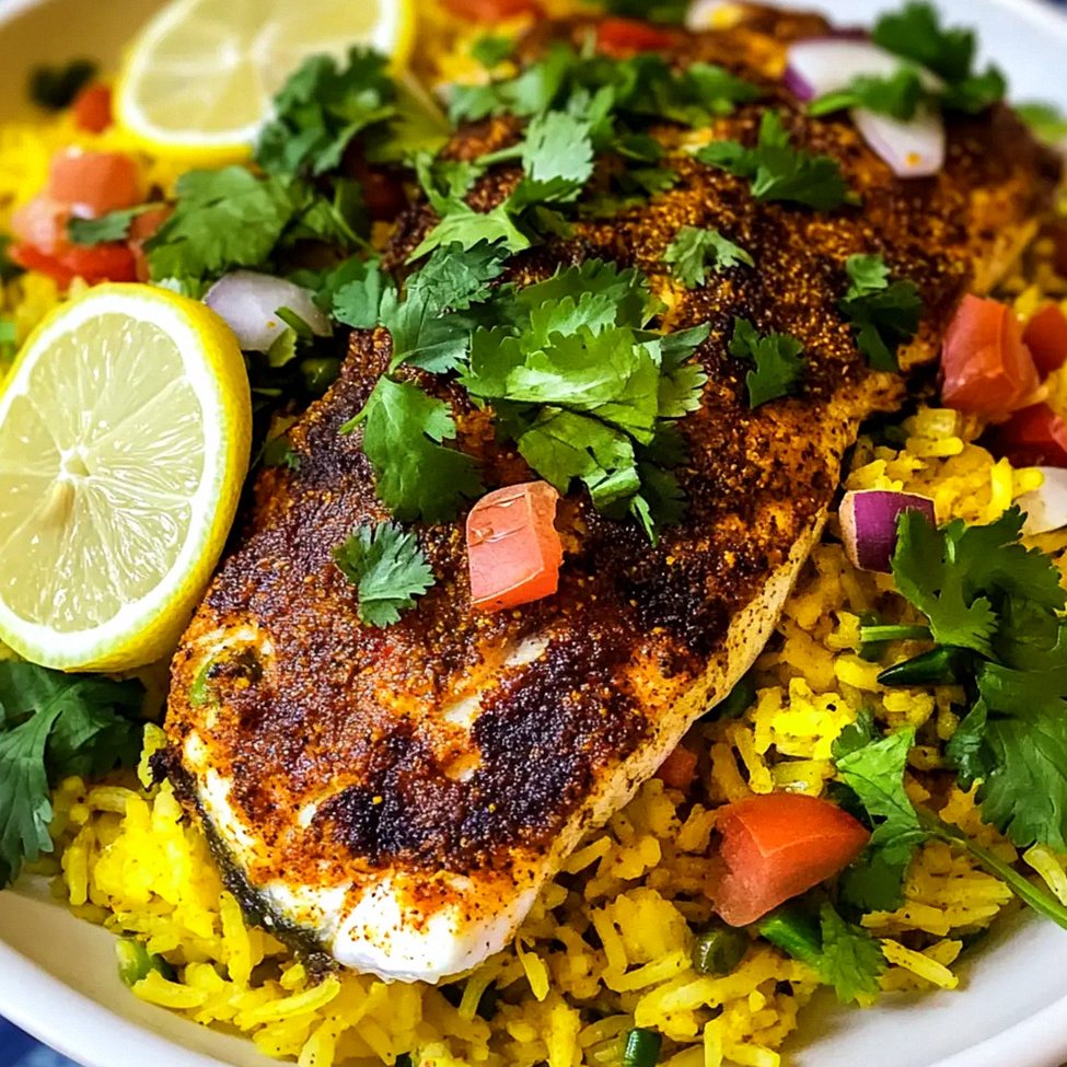 Masala Gebackener Fisch mit aromatischem Reis – Schritt 1