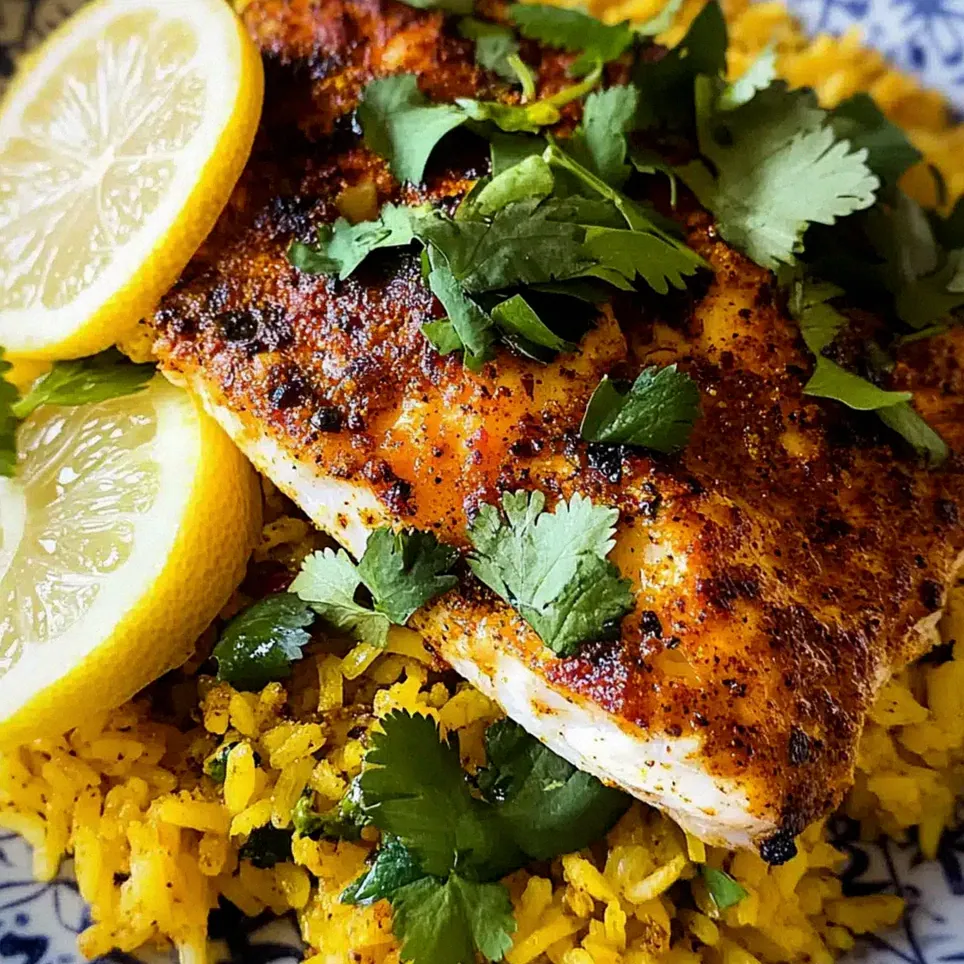 Masala Gebackener Fisch mit aromatischem Reis – Schritt 2