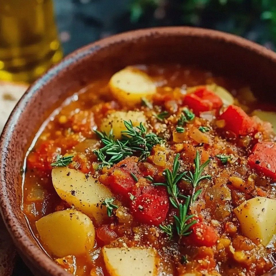 Paprika Kartoffel Topf mit Linsen einfach zubereiten – Schritt 2