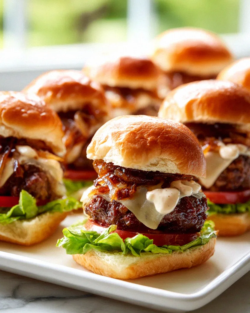 Party Ready Mini Oklahoma Onion Smashburgers – Perfekte Häppchen!